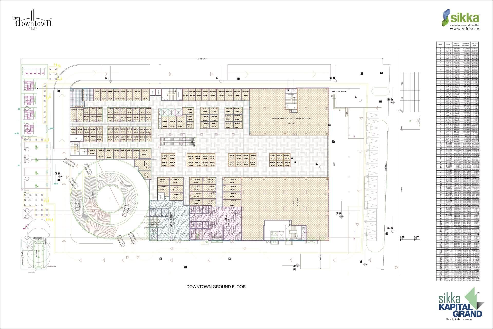 Kapital Grand Floor Plan - Ground Floor